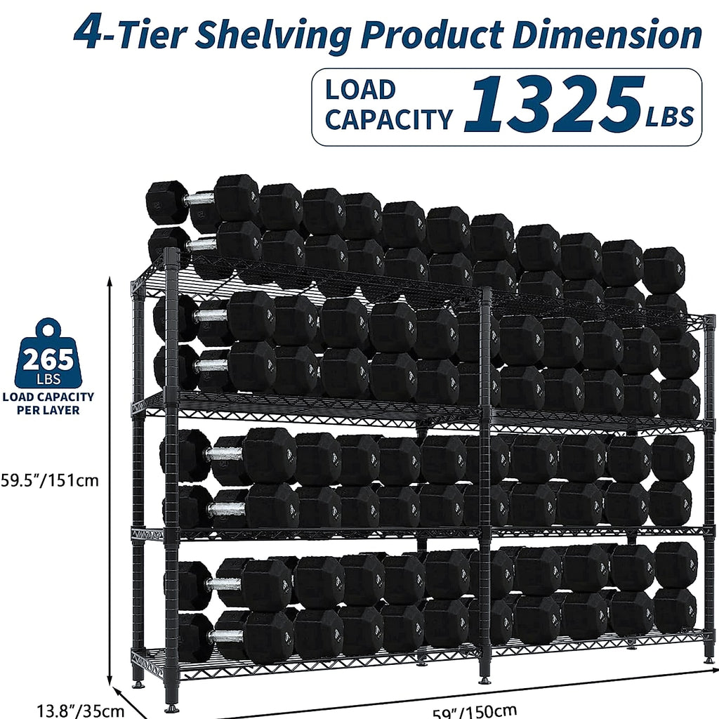 TWISTER.CK Heavy Duty Metal Shelving Unit 4/5 Tier