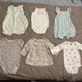 Carter’s Infant Baby’s Girl Bundle Clothing 3 Months Floral And Solid Prints