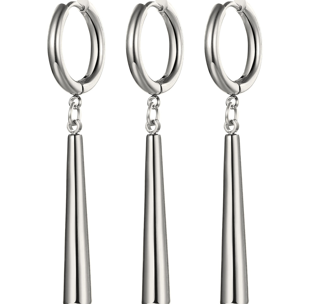 BONISKISS Zorro Dangle Earrings Stainless Steel Roronoa