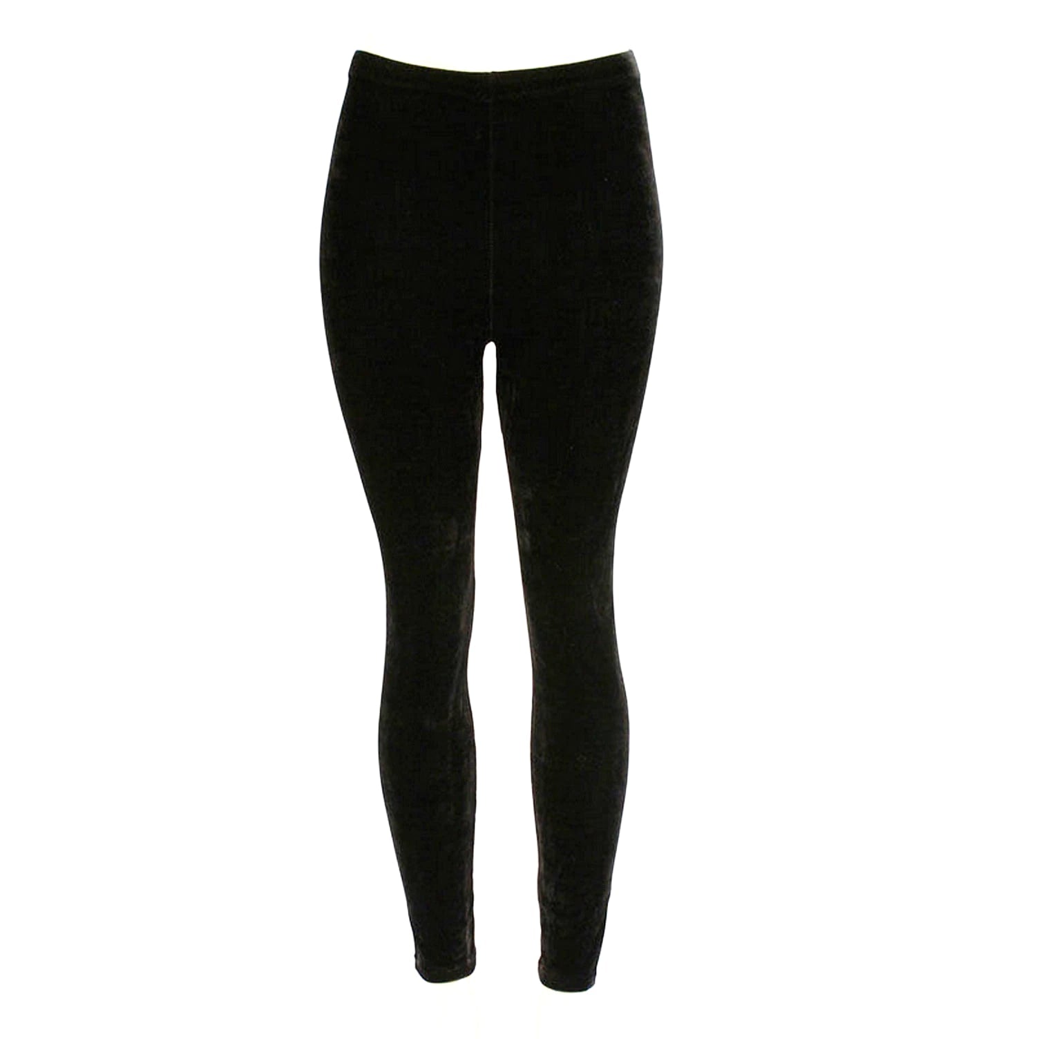Women Slim Fit Velvet Velour Punk High Waist Sexy Leggings - S M L
