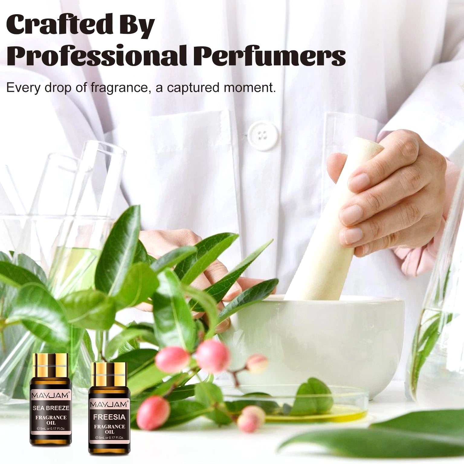 MAYJAM 20 Pcs Fragrance Oil Gift Set for Candle, Soap, Incense Making Oils