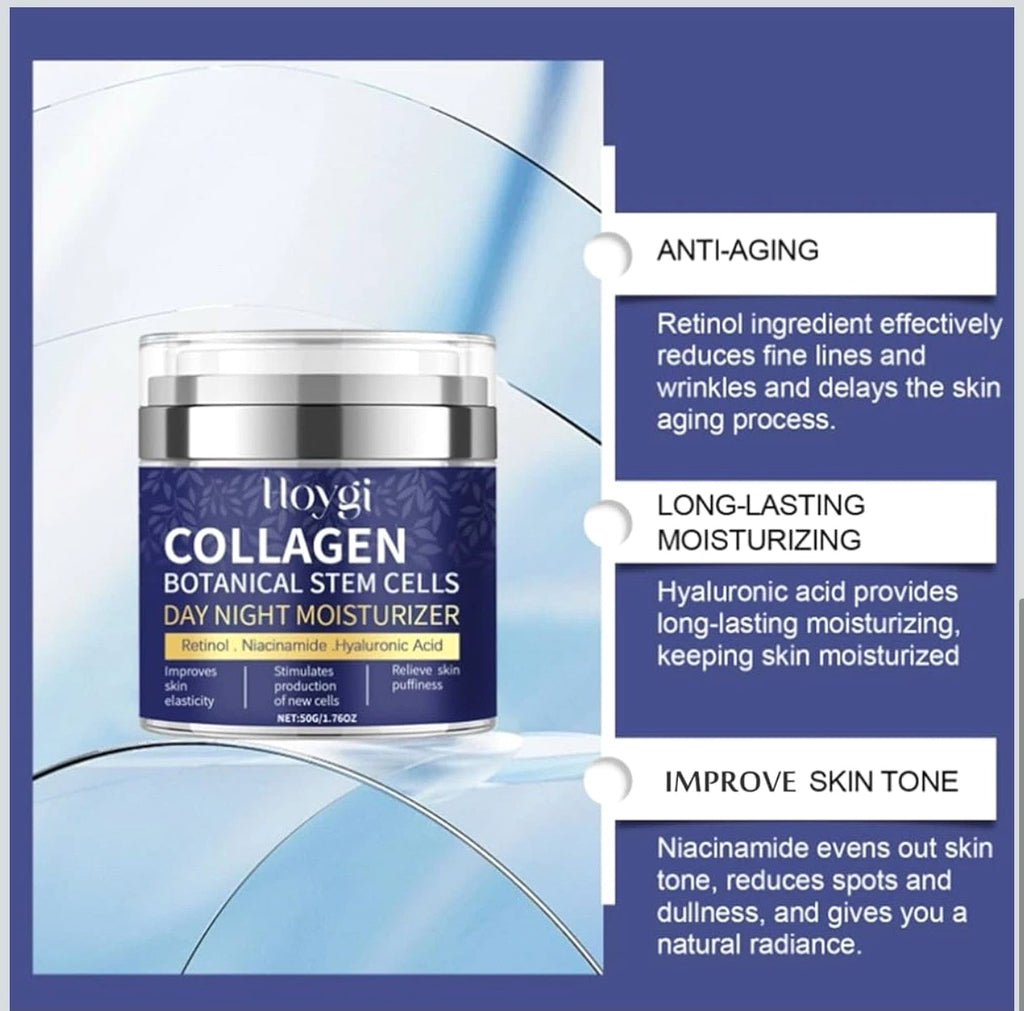2-Pack Collagen Face Cream – 1.7oz Each – Anti-Aging & Botanical Stem Cells