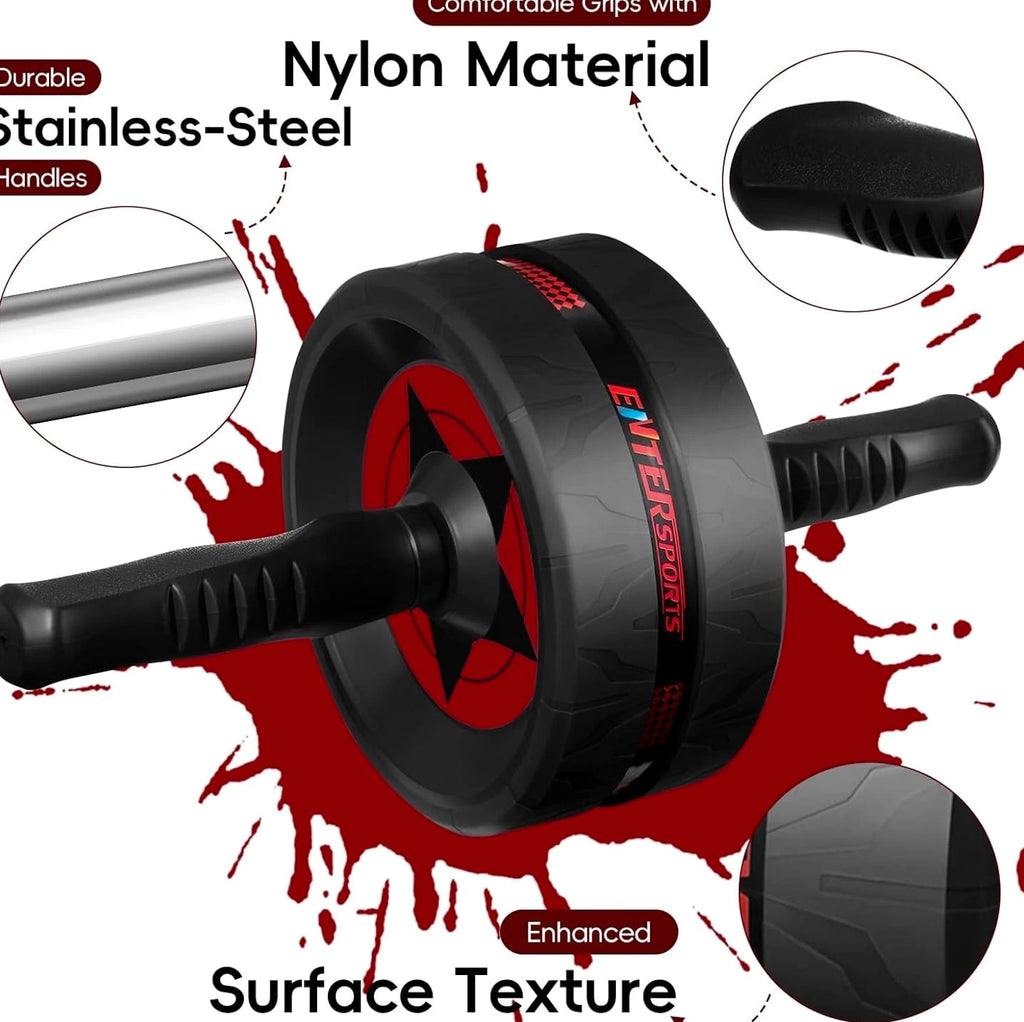 Ab Roller Wheel for Abs Workout - Abdominal Exercise Equipment with 2 Knee Pads