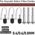 For Anycubic Kobra 3 Max Ceramic Hotend Hardened Steel Nozzle 3D Printer Parts