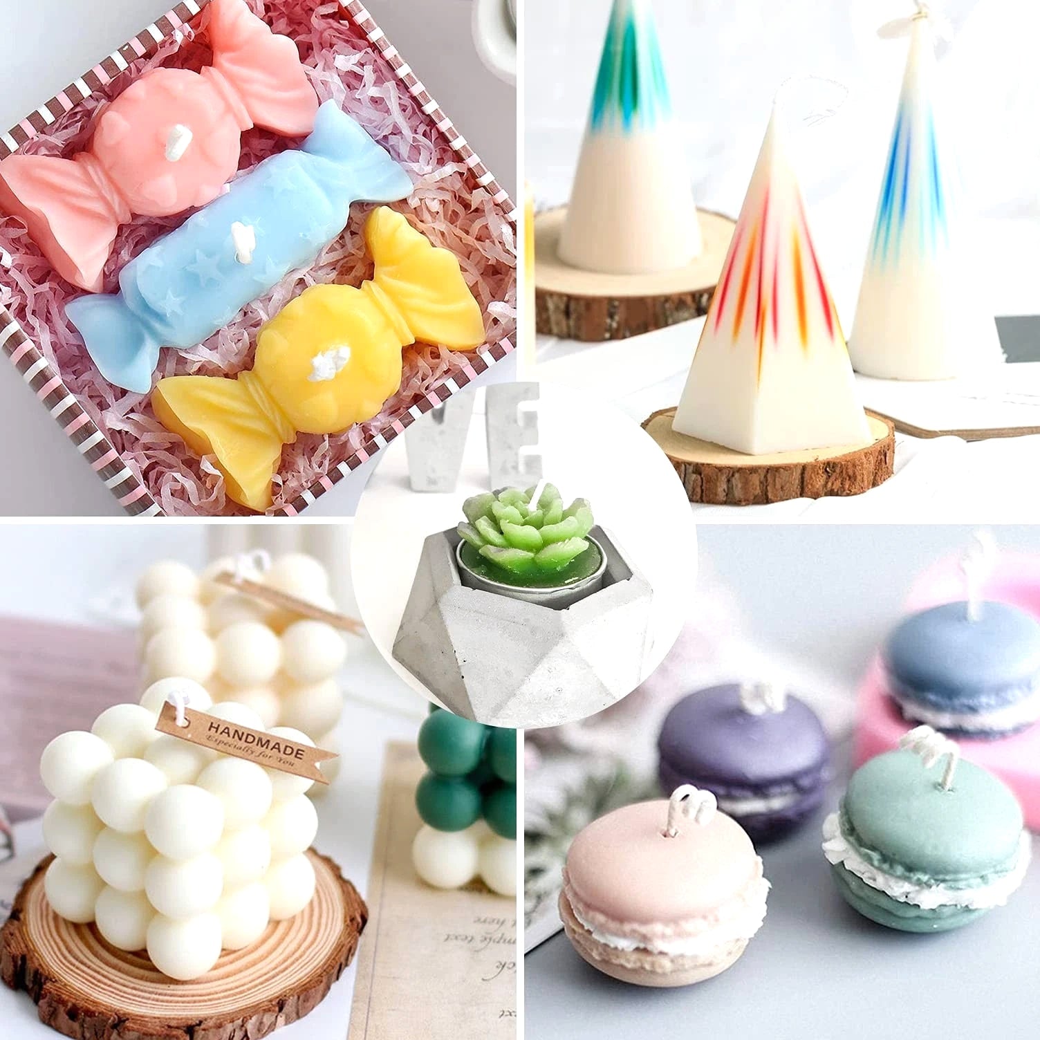 Candle Dye Set - 16 Colors Wax Dye for Candle Making, Bulk Soy Wax Dyeing, DIY Kit