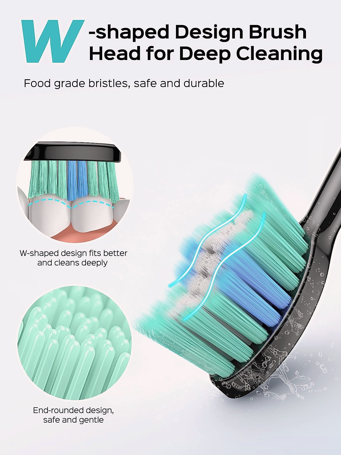 COSLUS C40 Sonic Electric Toothbrush, 47000 VPM Deep Clean