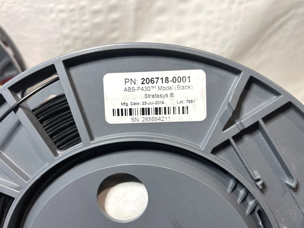 Stratasys ABS-P430 Filament Lot - 3 Spools - Red Black Blue Industrial 3D Print