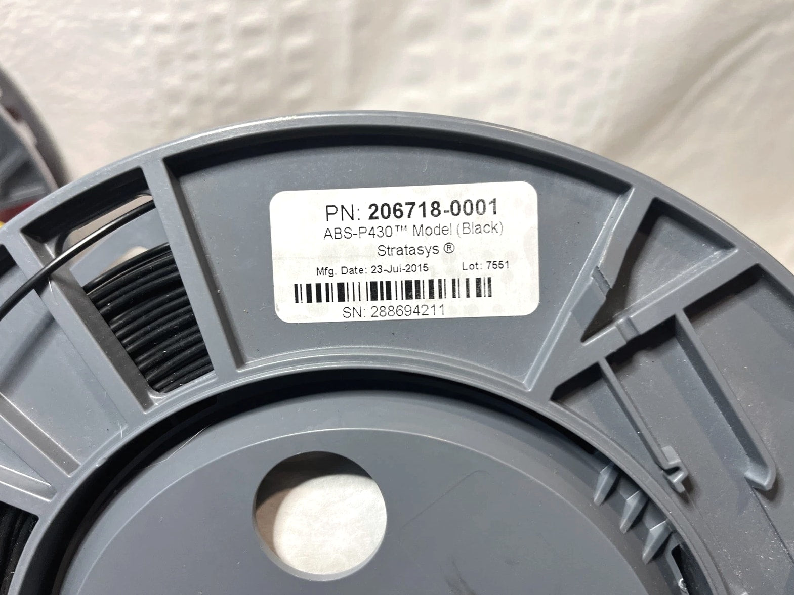 Stratasys ABS-P430 Filament Lot - 3 Spools - Red Black Blue Industrial 3D Print