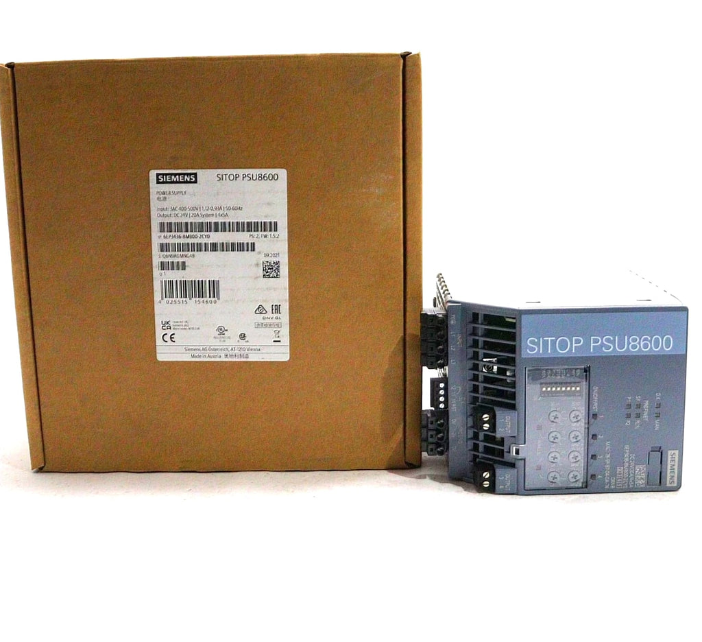 SIEMENS POWER SUPPLY PSU8600 6EP3436-8MB00-2CY0