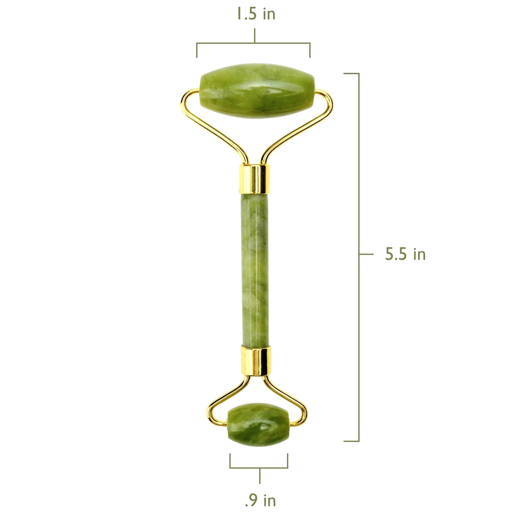 Ice Face Mask + Jade Roller - Beauty Roller for Face Neck Massage - Stone Fa...