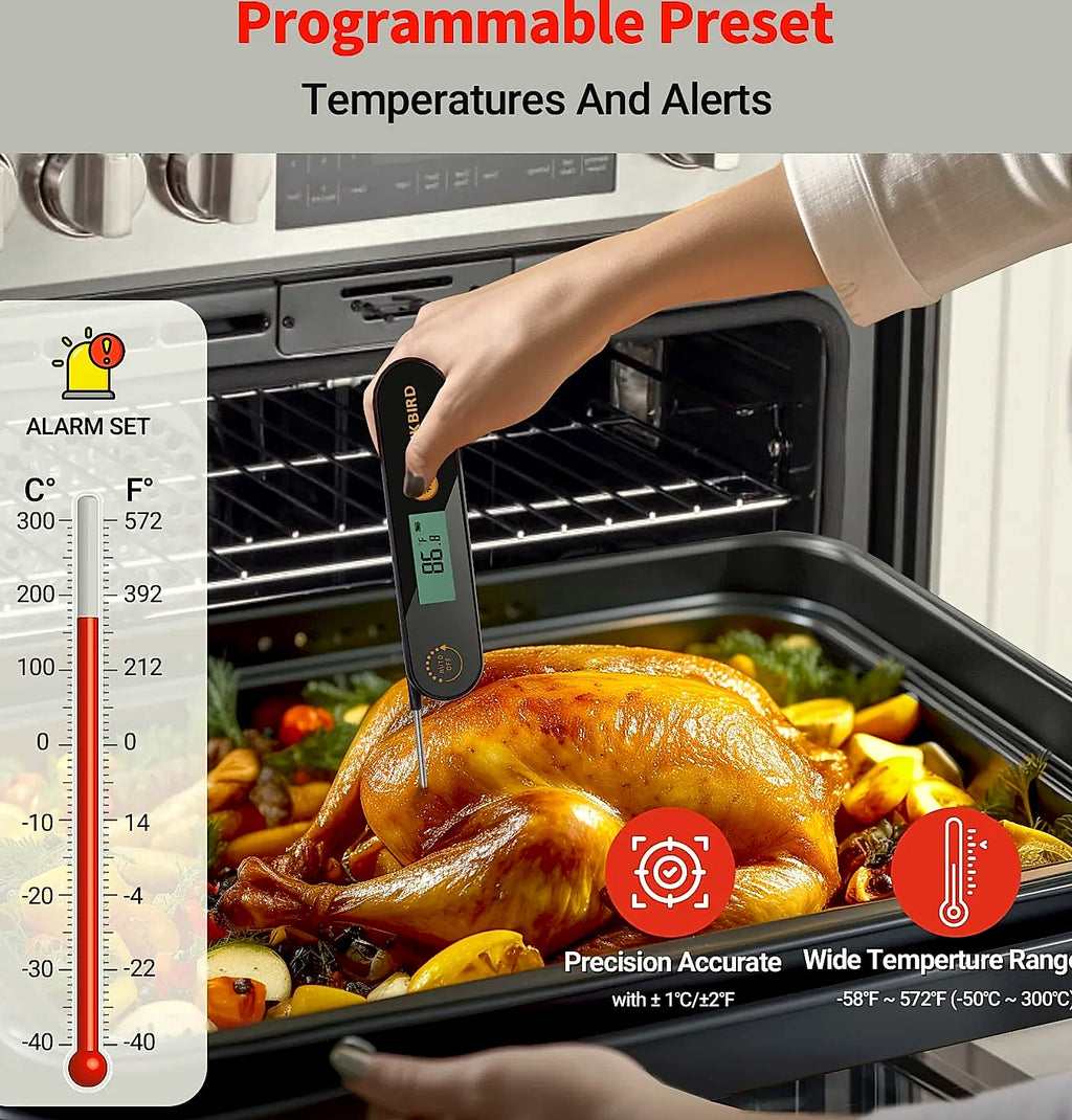 INKBIRD IHT-1X Meat Thermometer with Foldable Probes