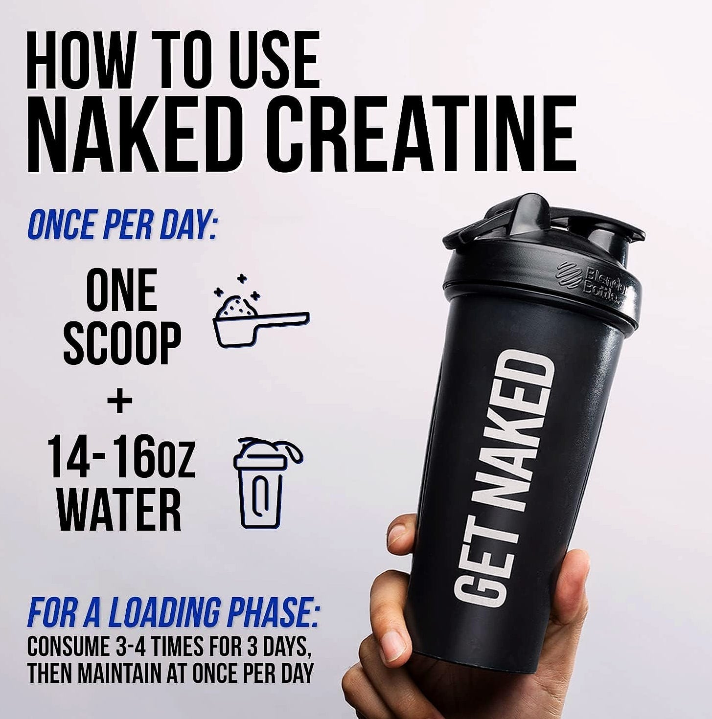 NAKED Pure Micronized Creatine Monohydrate Powder 500g