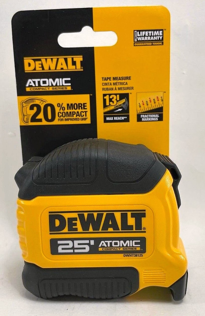 DeWalt DWHT38125S Atomic 25 ft Tape Measure Compact