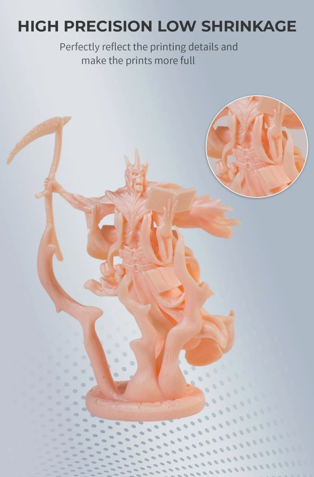 ABS-Like Resin for 3D Printer 405nm UV Curing Photopolymer Resin 3D Skin Color