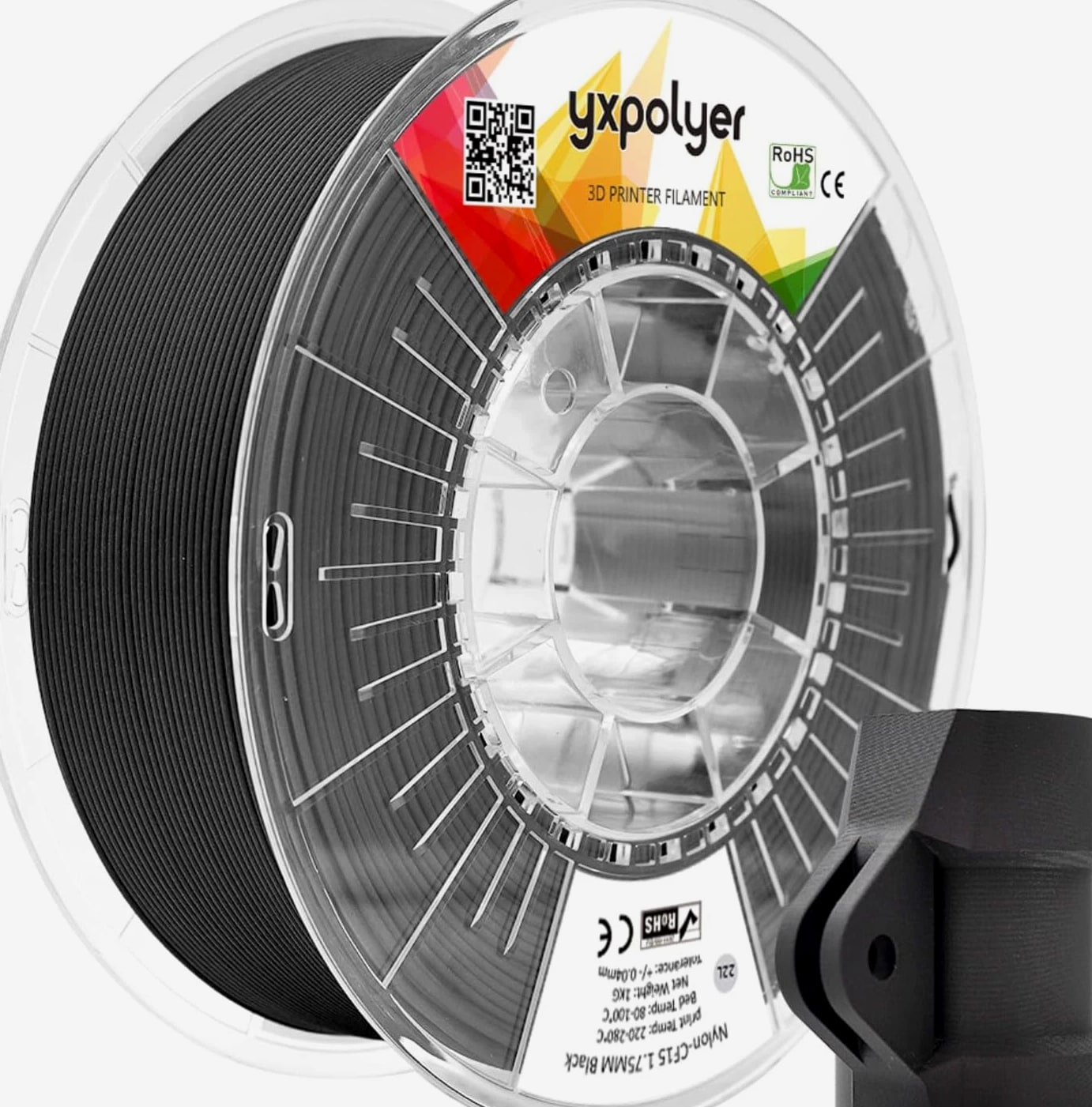 Carbon Fiber Nylon PA6-CF 3D Printer Filament 1.75Mm 1Kg with PC Spool