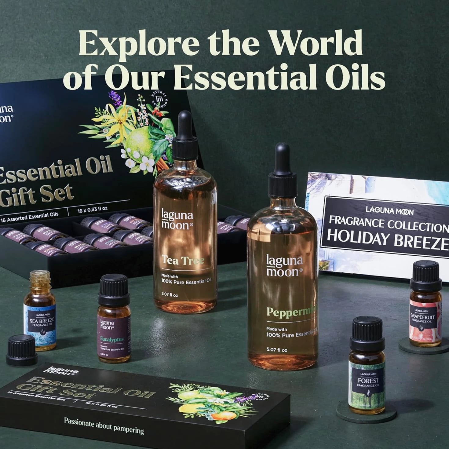 Essential Oils Aromatherapy Set - 6 Oils for Diffusers, Home Care, Candle Making