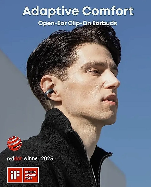 Soundcore AeroClip Open-Ear Earbuds with 4 Mics