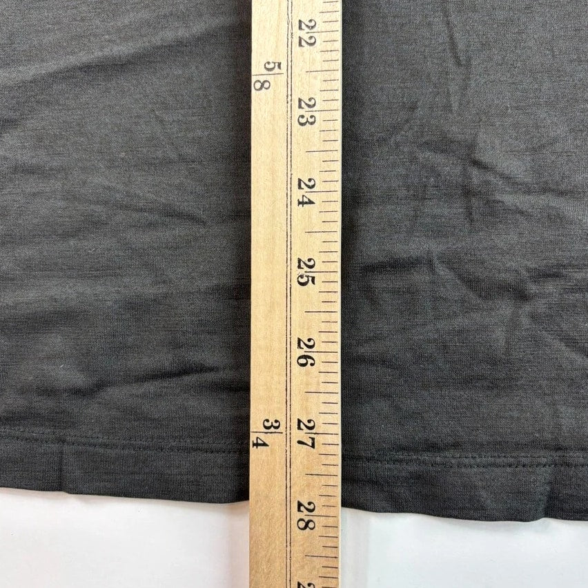 Wool & Prince Mens Wool Blend Base Layer T-Shirt L Black Basic Minimalist *Hole*