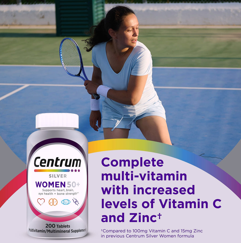 Centrum Silver Women's Multivitamin 50 Plus, 200 Count