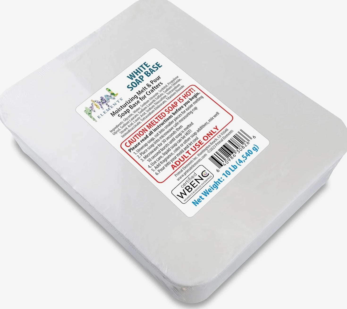 White Soap Base - Moisturizing Melt & Pour Glycerin Base for Soap Crafting