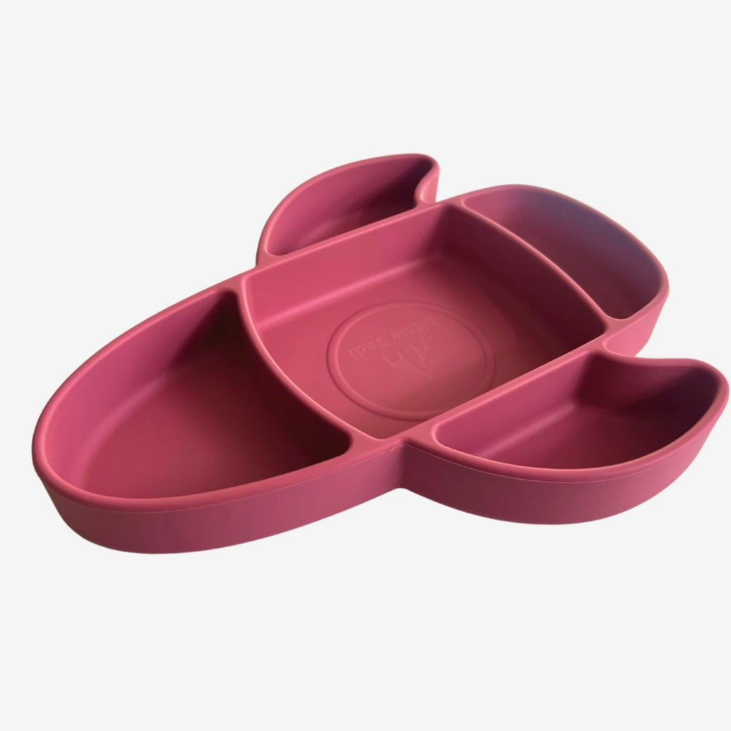 Liitle Sadi Silicone Airplane Toddler Plate, BPA-Free, Baby Plate, Baby Dish.