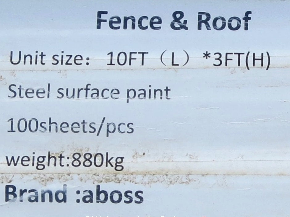 Aboss Q235 Steel Siding Roofing Material Sheets 116" (100) DAMAGED bidadoo -New