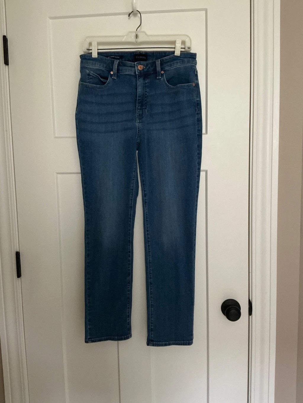 TALBOTS Jeans Size 6P Straight Leg Medium Wash Stretch Denim Pre-owned EXC