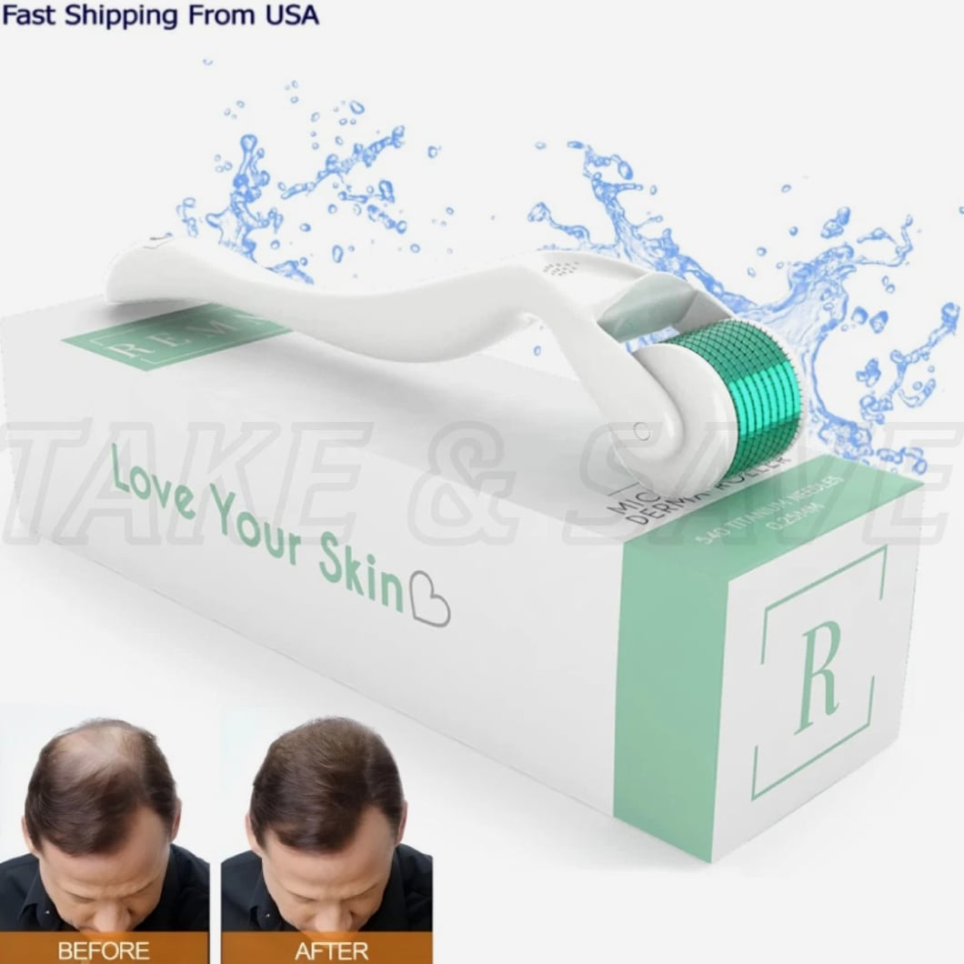 Beard Derma Roller For Hair Loss, Beard Growth 0.25MM Titanium Micro Roller