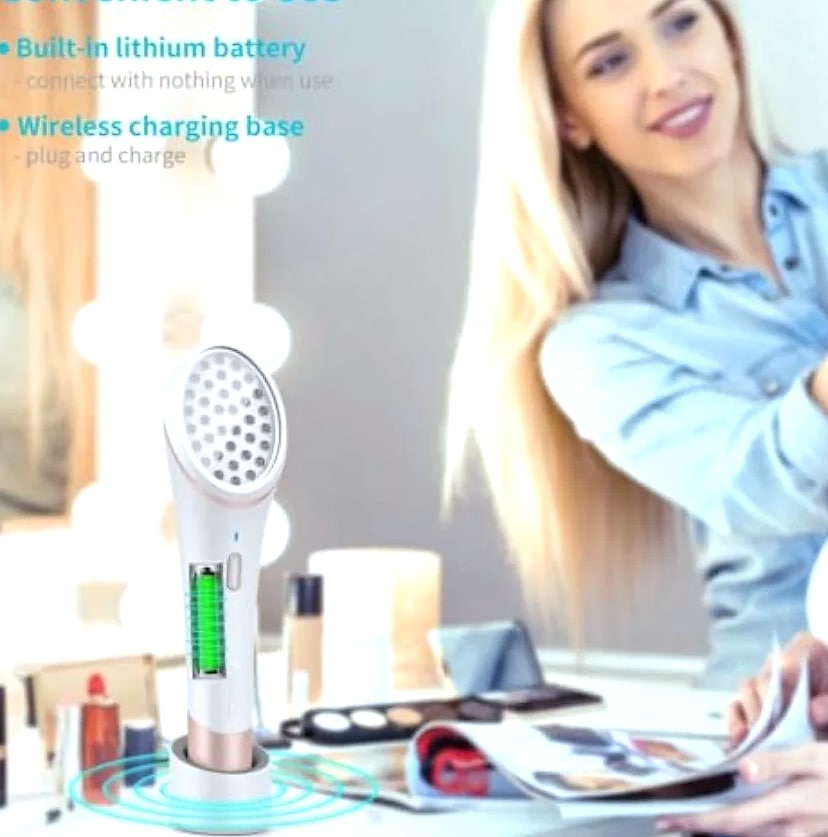 Wireless Duo Red Blue LED Light Therapy Face Device