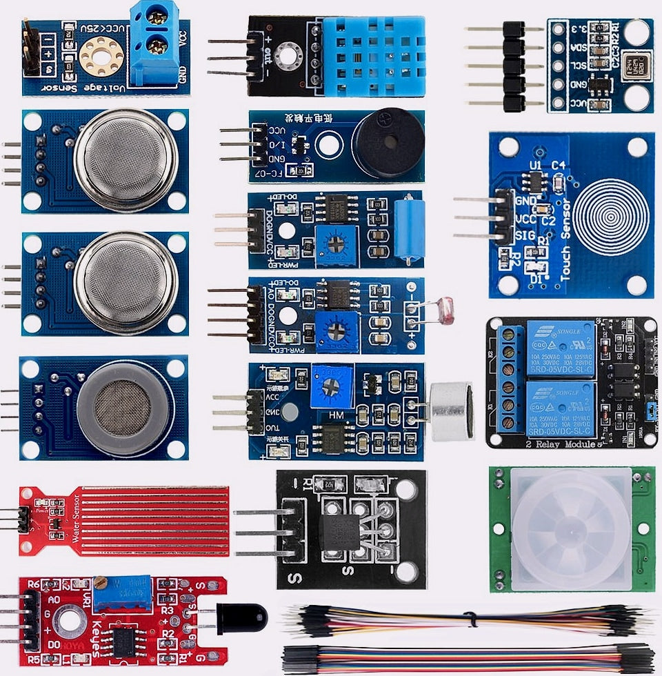 KOOKYE 16 in 1 Smart Home Sensor Kit for Arduino and Raspberry Pi