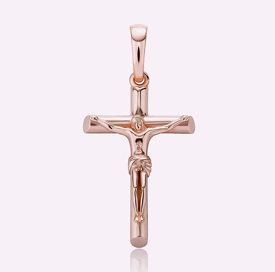 TOPGRILLZ 925 Sterling Silver Jesus Cross Pendant