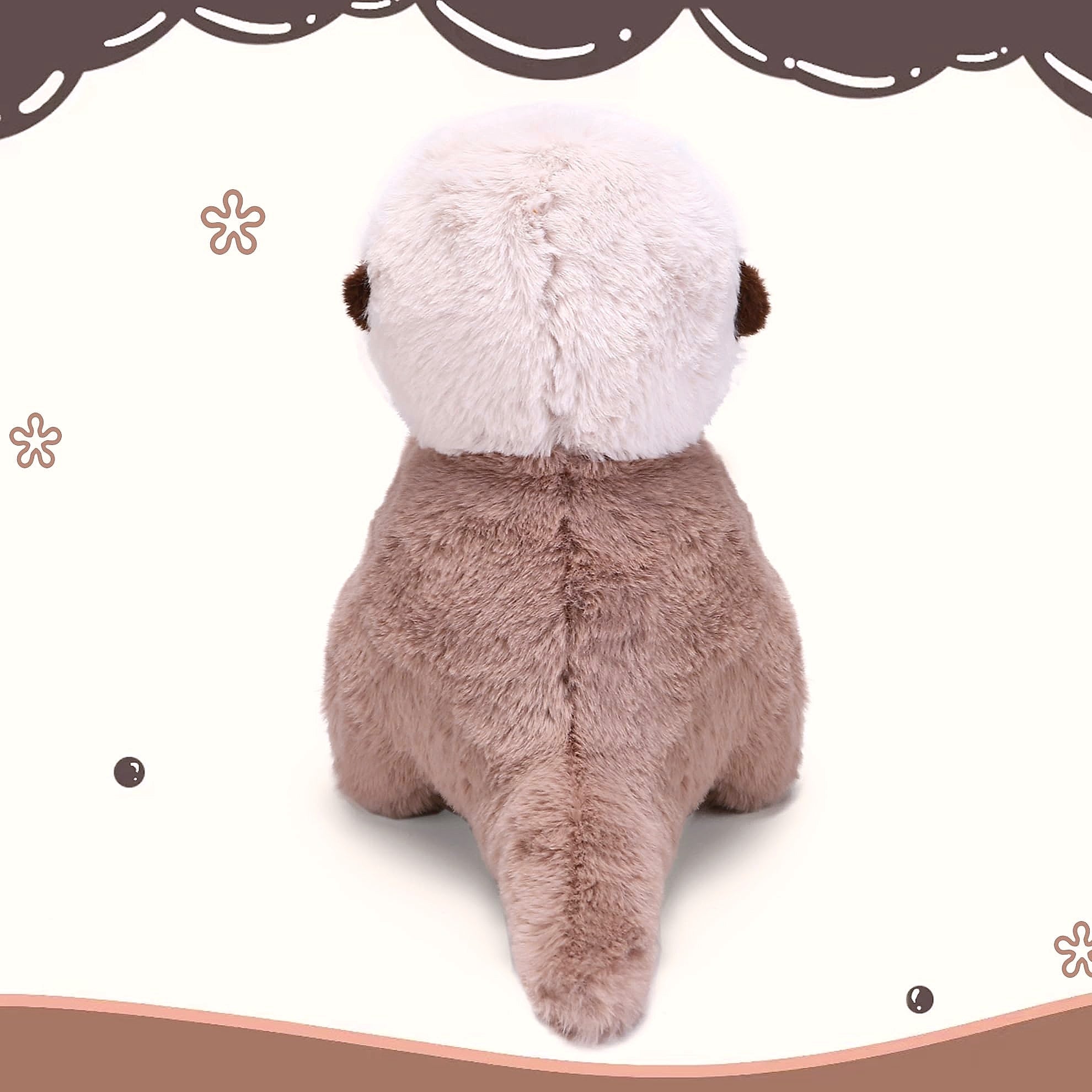 Riuhot Otter Plush Stuffed Animal Toy, 9.8 Inch Soft Cuddle Companion