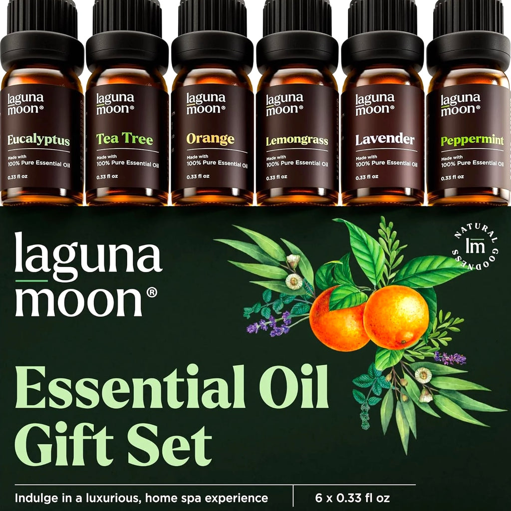 Essential Oils Aromatherapy Set - 6 Oils for Diffusers, Home Care, Candle Making