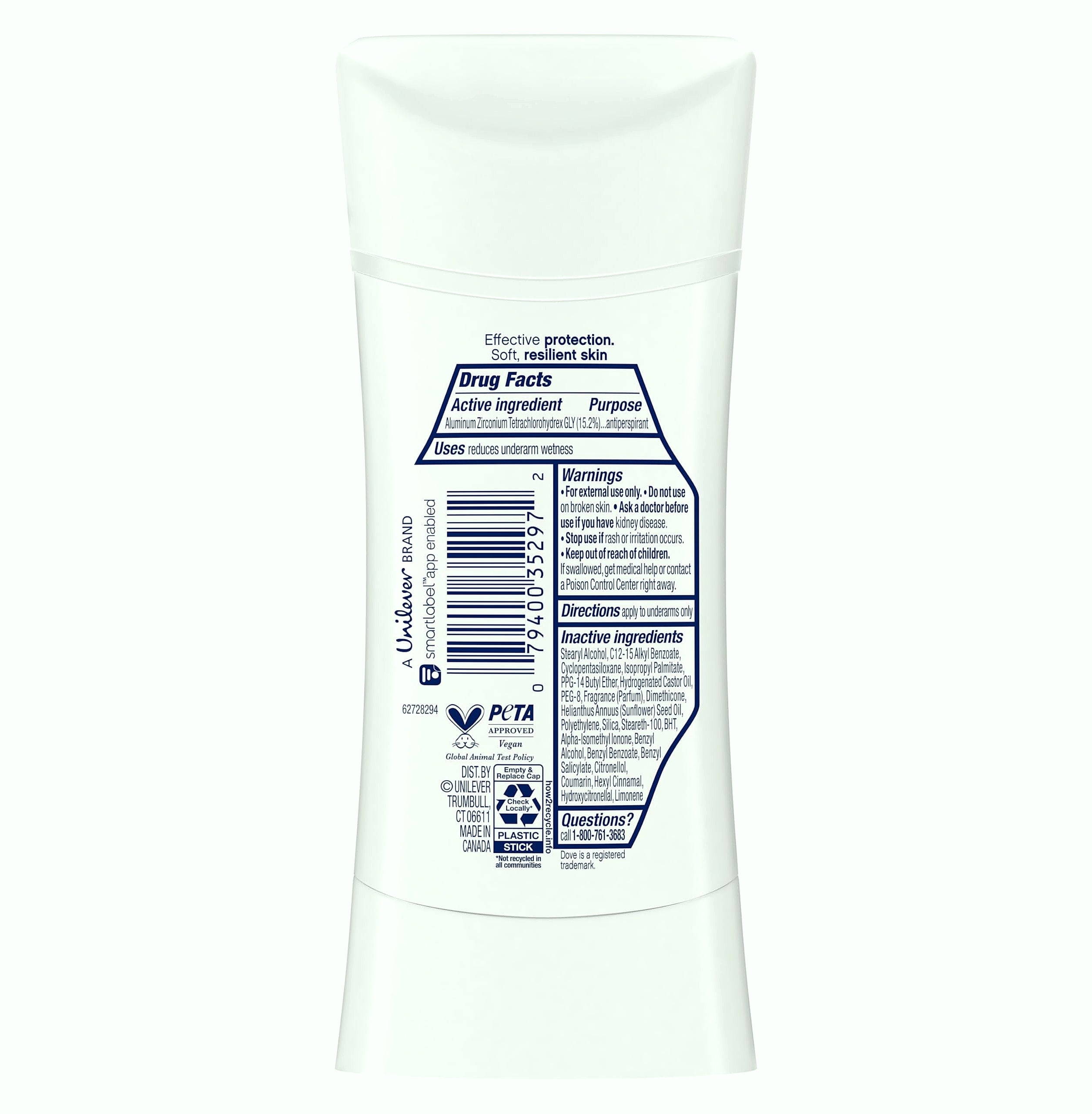 Dove Advanced Care Cool Essentials Antiperspirant Deodorant, 4 Pack