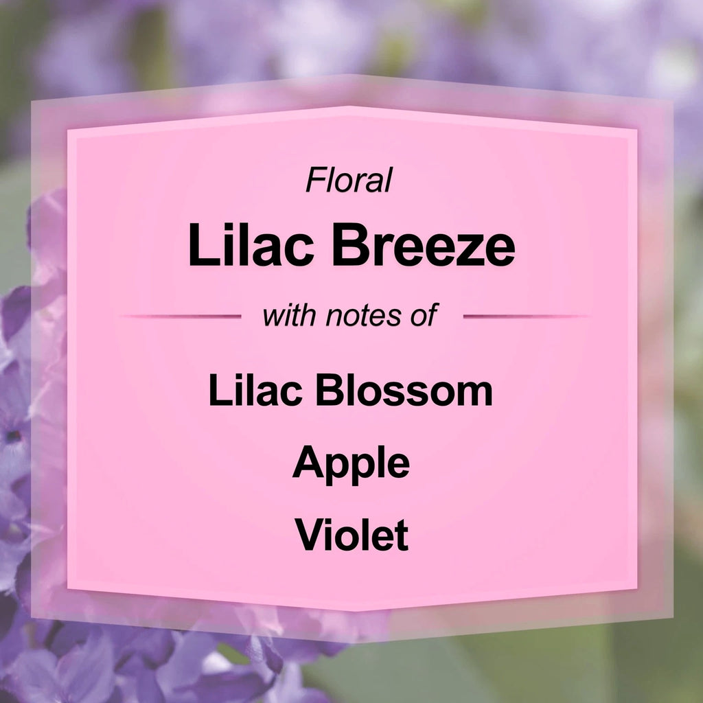 Mainstays Lilac Breeze Scented Single-Wick Large Glass Jar Candle 20 oz