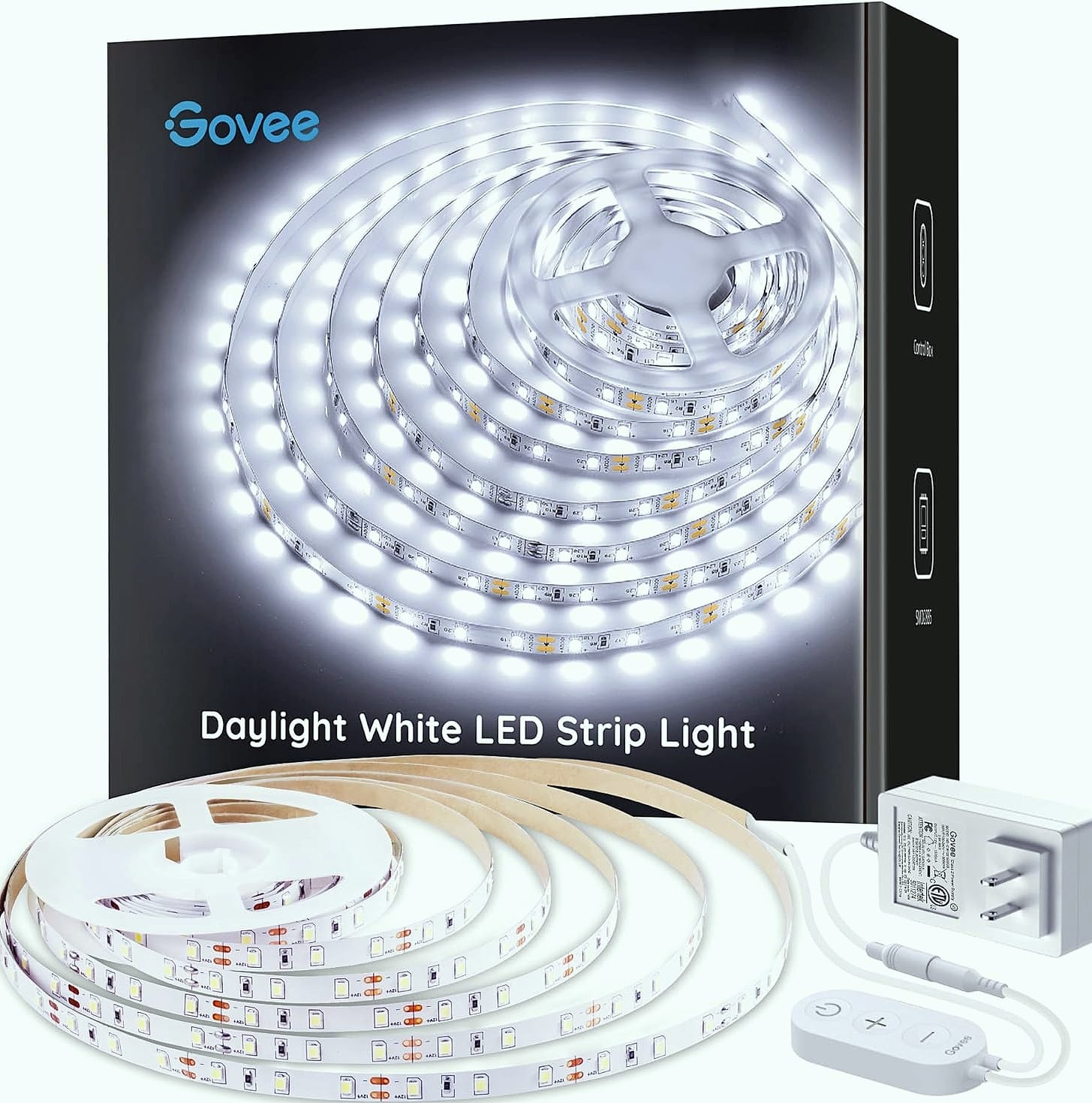 Govee 16.4ft LED Strip Lights, Dimmable 6500K Daylight White