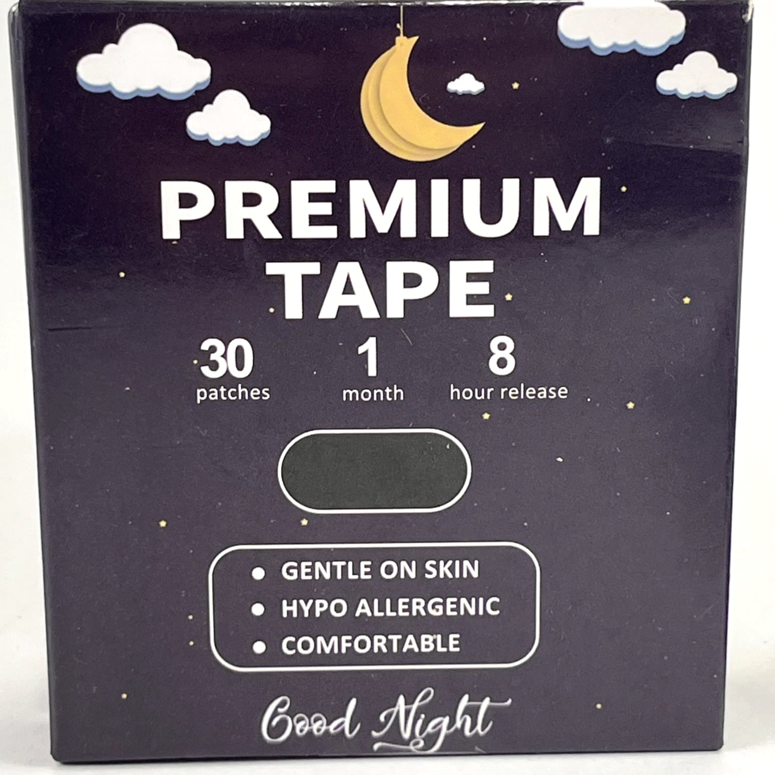 Mouth Tape Patches 120 (30 Per Box) Hypoallergenic Premium Comfortable