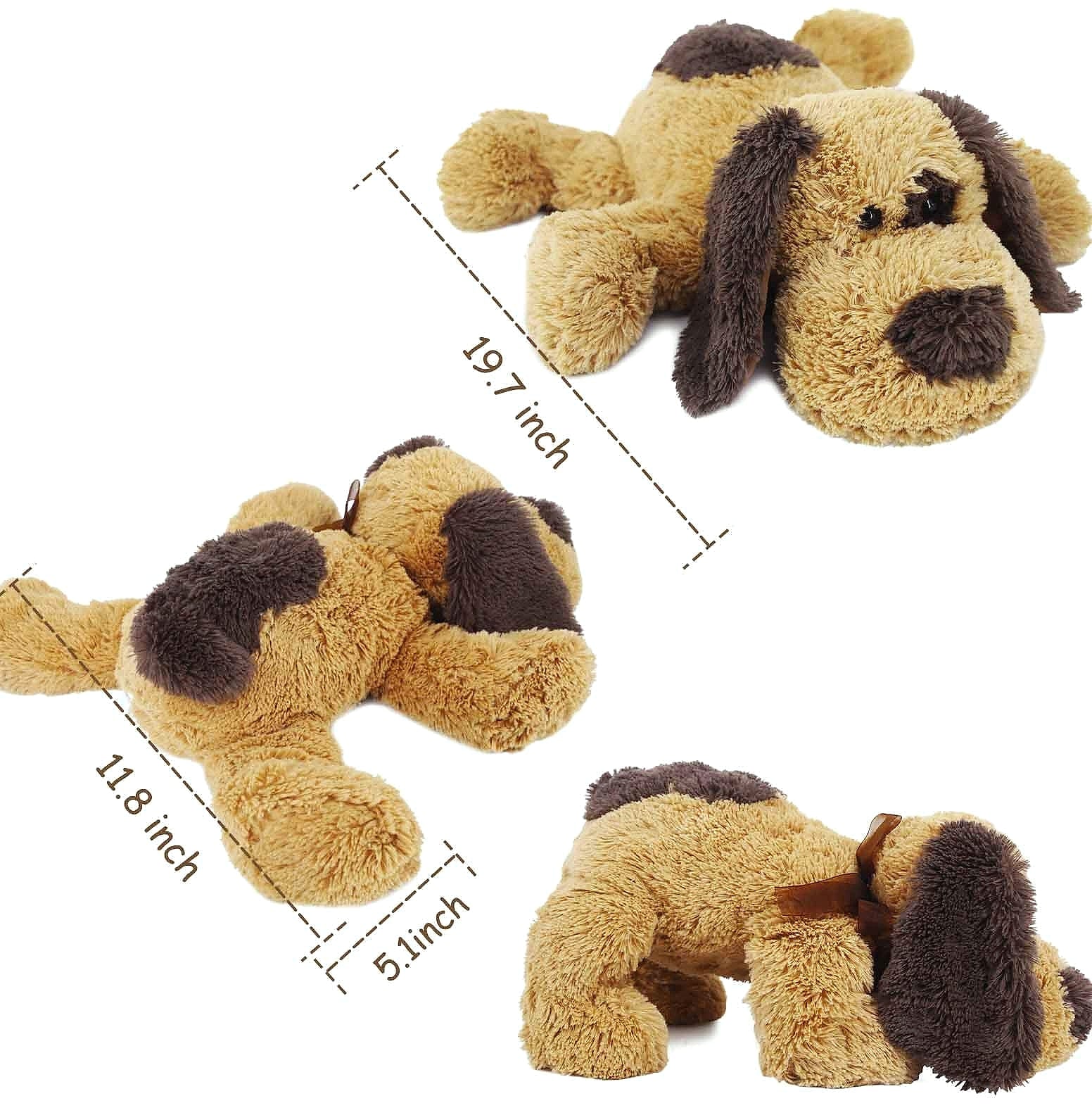 WEIGEDU 20 Inch Floppy Beagle Plush Toy Stuffed Dog