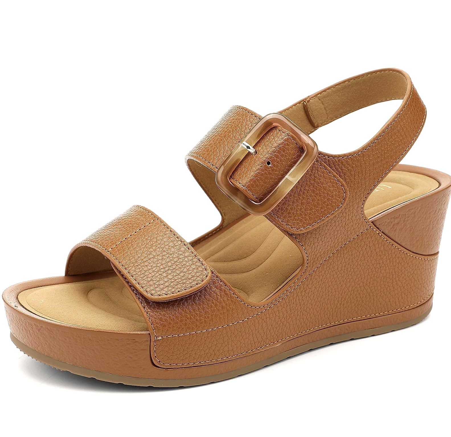 UBFEN Women's Wedge Platform Sandals Comfortable Summer Chunky Heel
