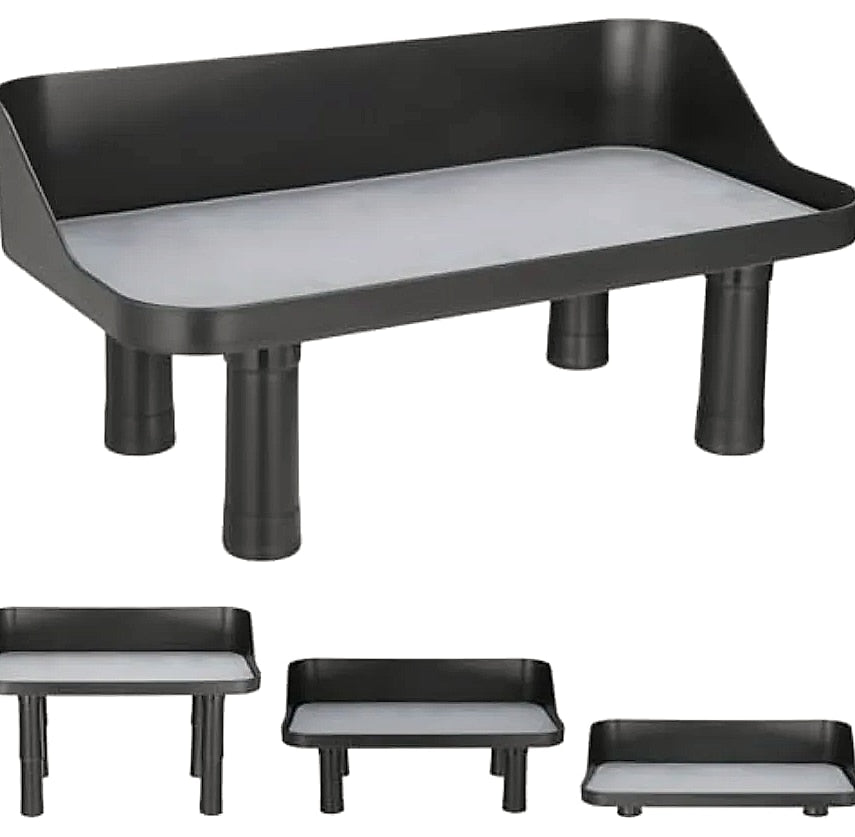 Adjustable Elevated Dog Food Bowl Stand with Non-Slip Pads