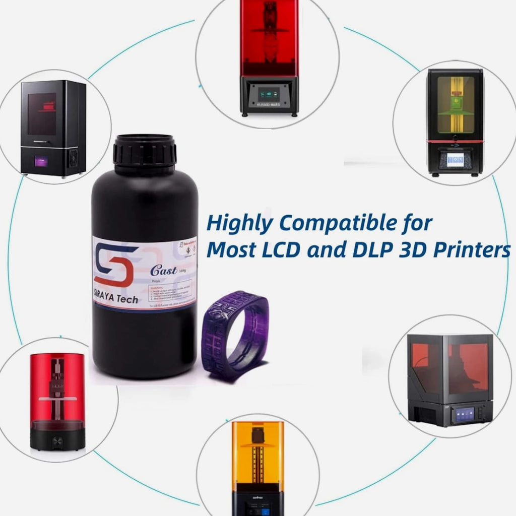 Cast 3D Printer Resin - Easy to Print, High Resolution Castable 405nm