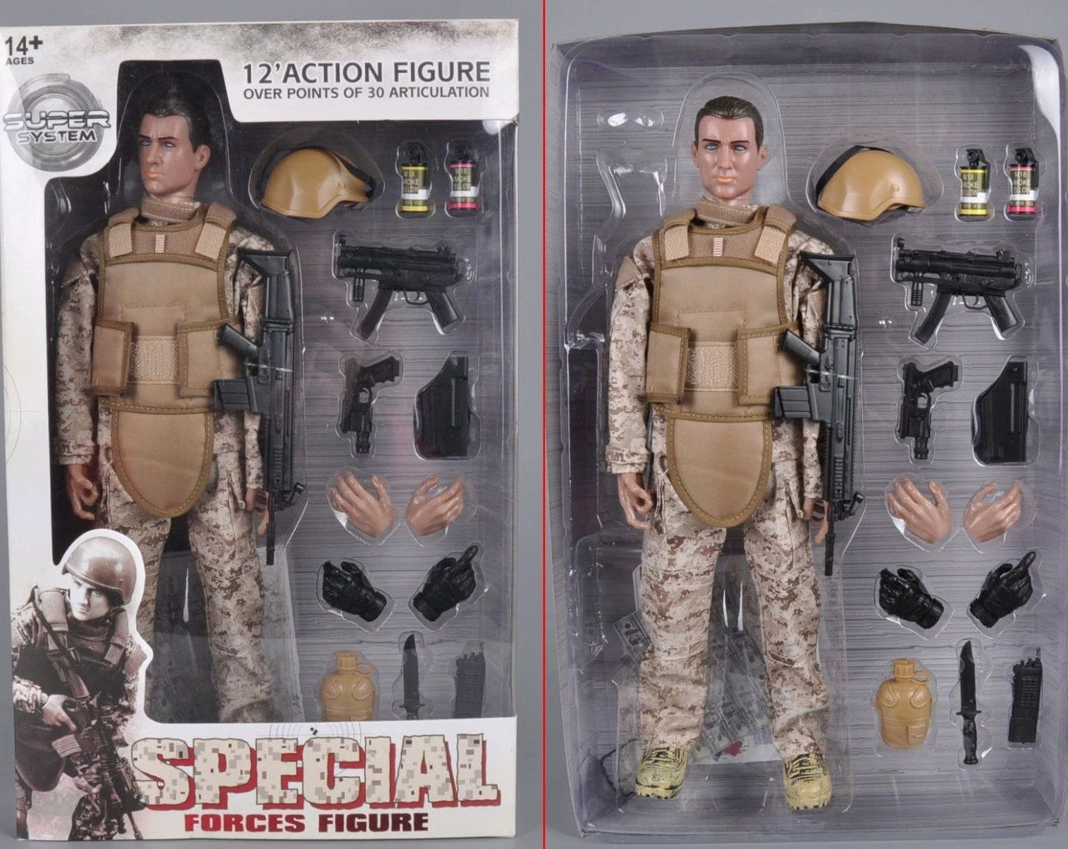 12'' American Military Soldiers Special Forces Army Man Action Figures Play Set