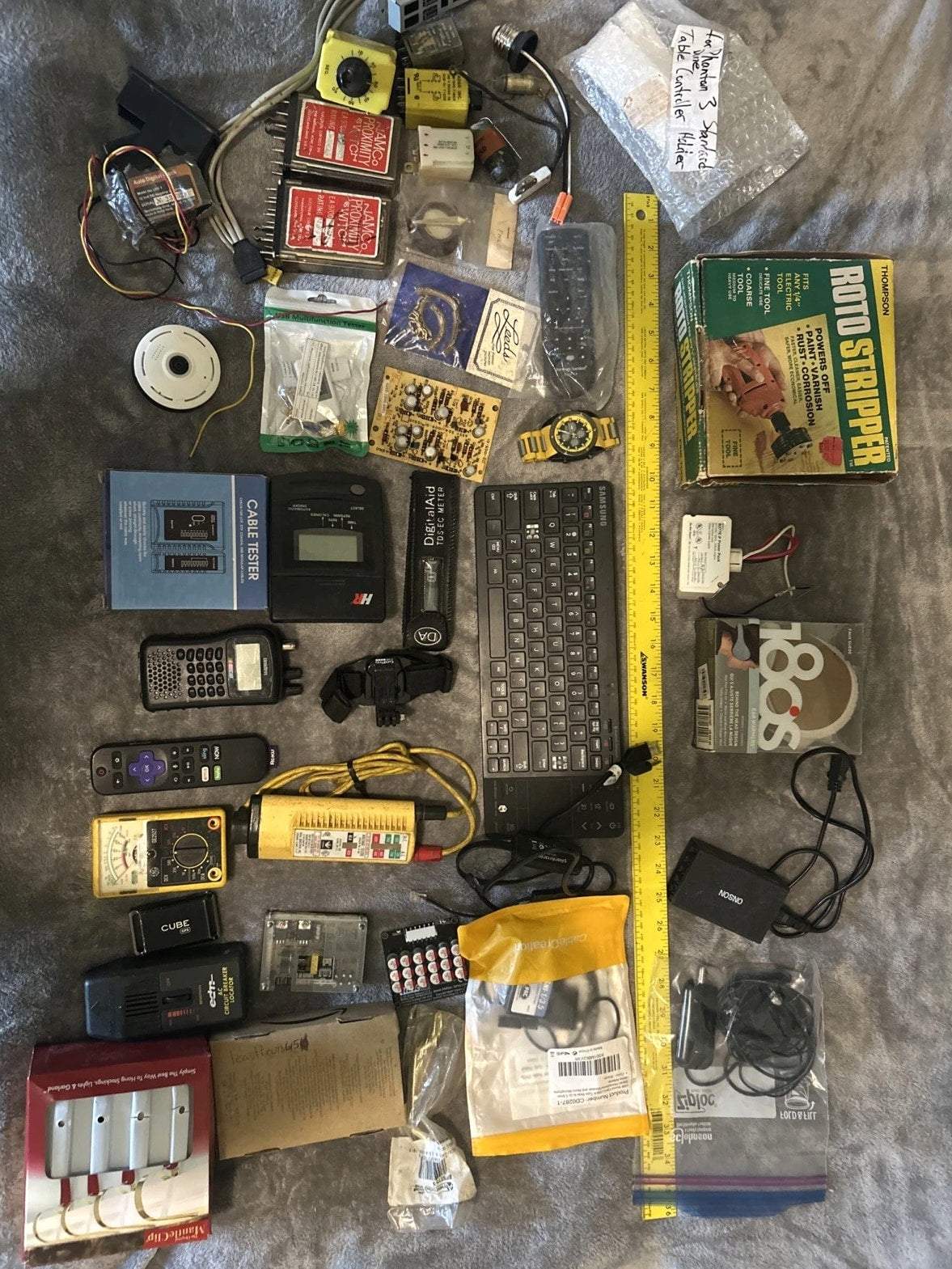 Junk Drawer Mixed Lot of Electronics Gadgets As-Is Used Untested Parts Repair