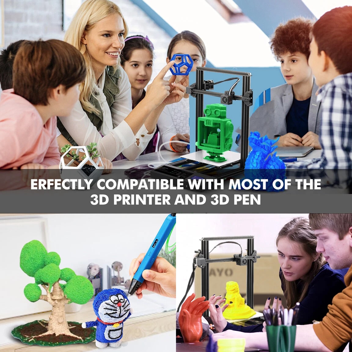 SUNLU ABS Filament 1.75mm±0.02mm, Highly Resistant Durable For 3D Printer 1KG