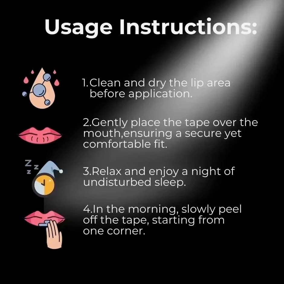 30 Pcs Strip Mouth Tape Advanced Gentle for Better Nose Improved Breathing Effect