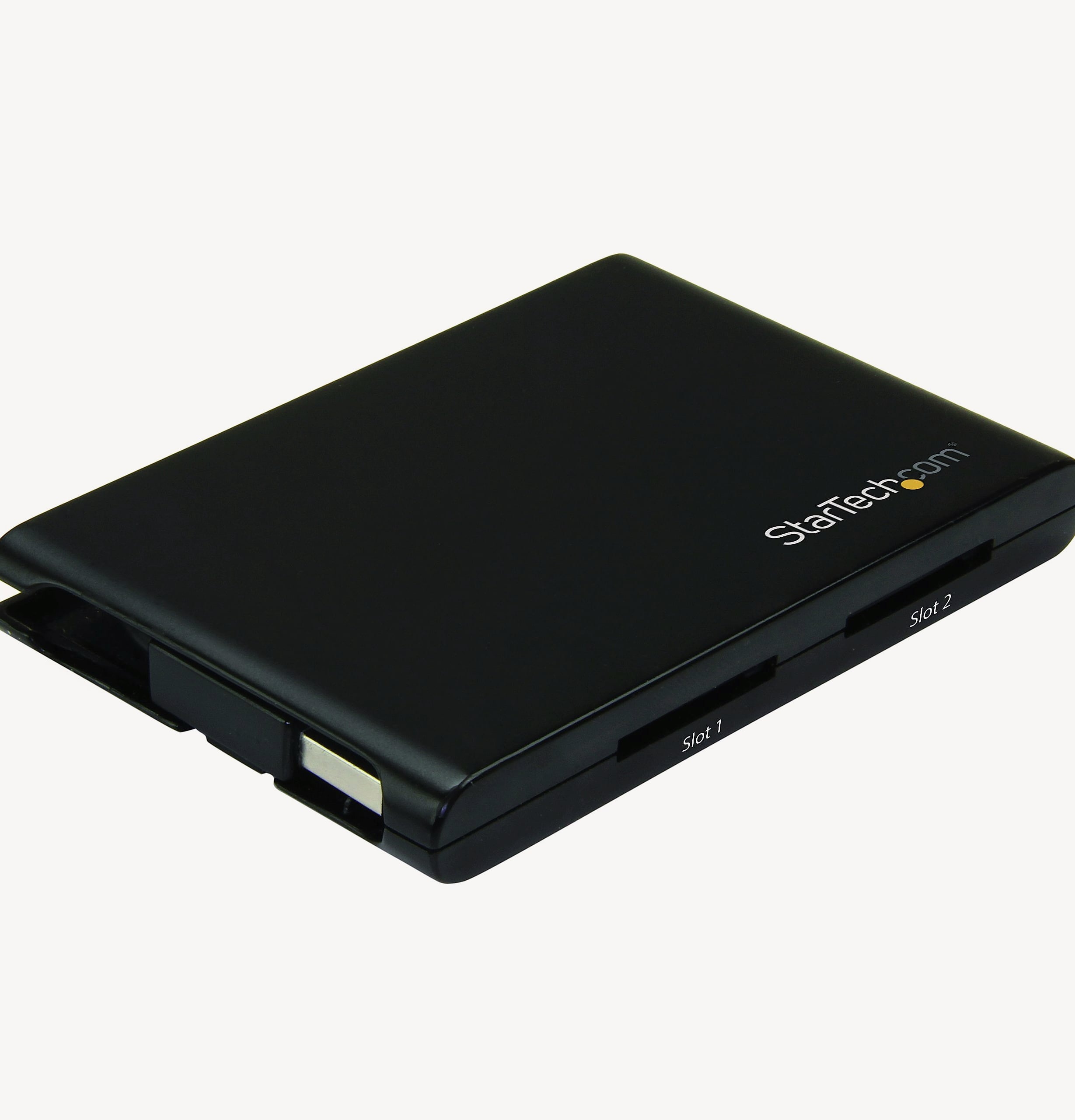 StarTech.com USB 3.0 Flash Memory Multi-Card Reader/Writer with USB-C - SD microSD and CompactFlash Card Reader w/ Integrated USB-C Cable (FCREADU3C)