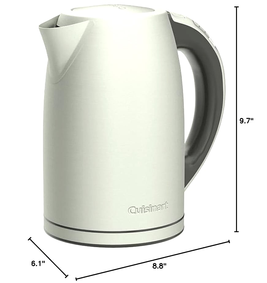 Cuisinart PerfecTemp CPK-17P1 Cordless Kettle, 1500W Electric Tea Kettle