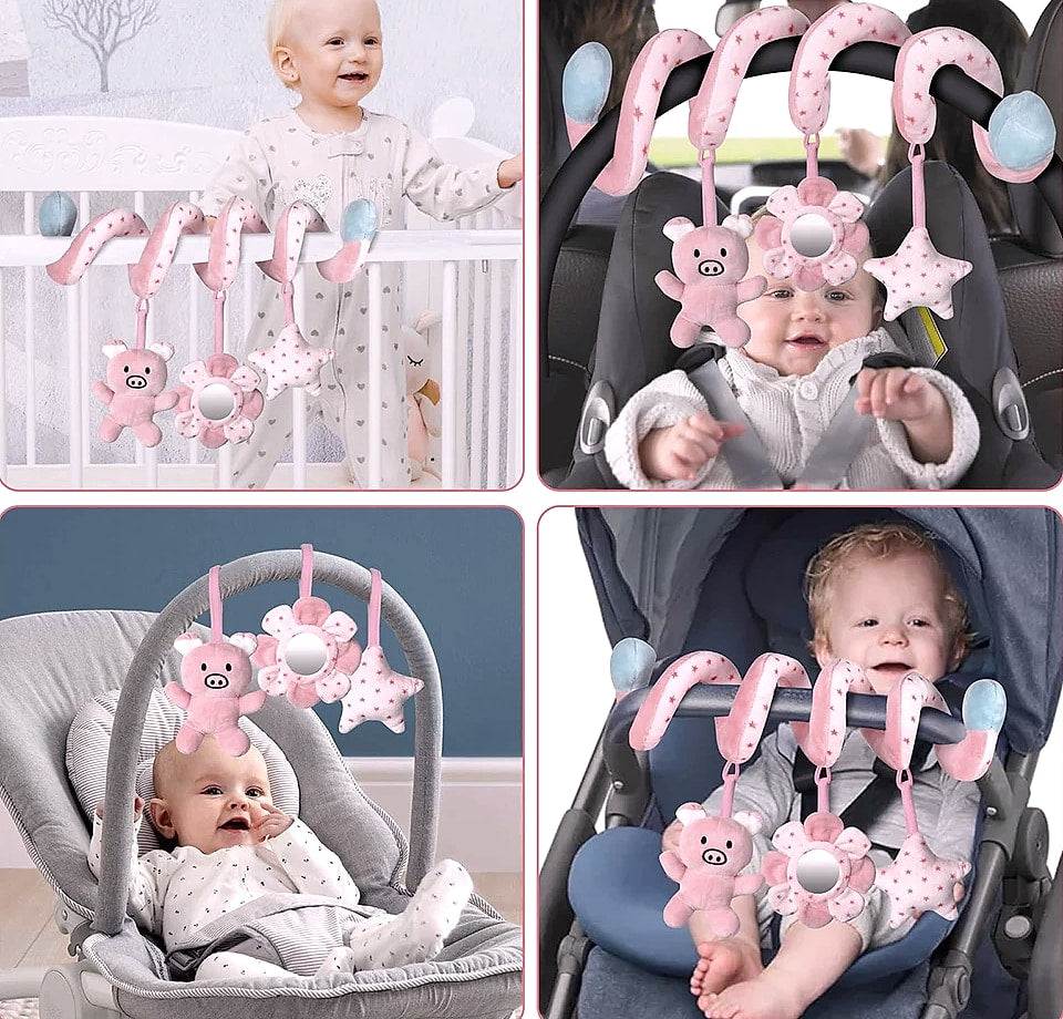 QWZ Infant Spiral Activity Hanging Toys for Car Seat Stroller Crib