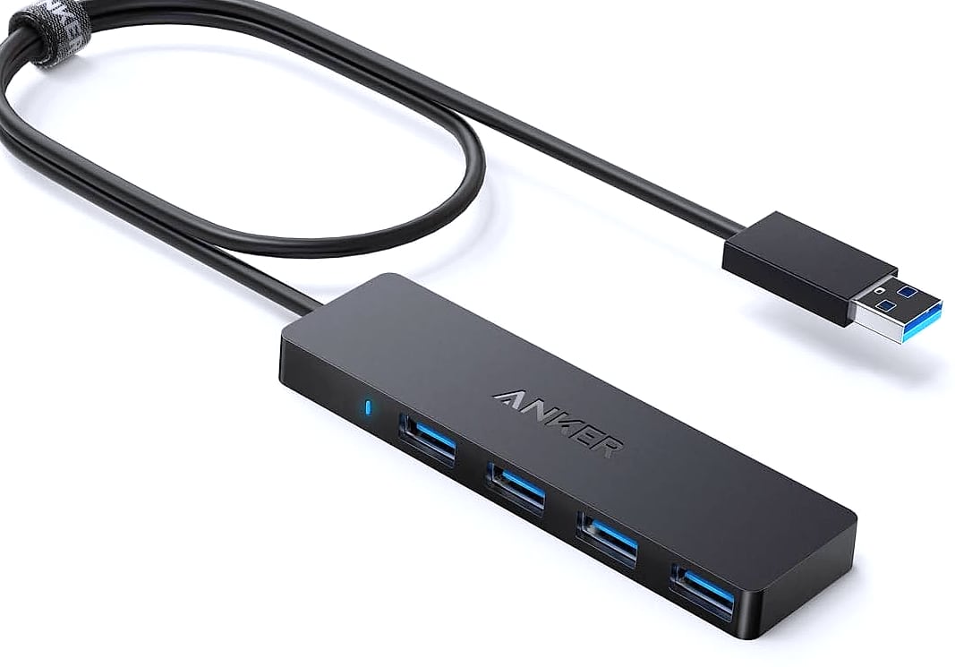 Anker 4-Port USB 3.0 Hub with 5Gbps Data Transfer Speed