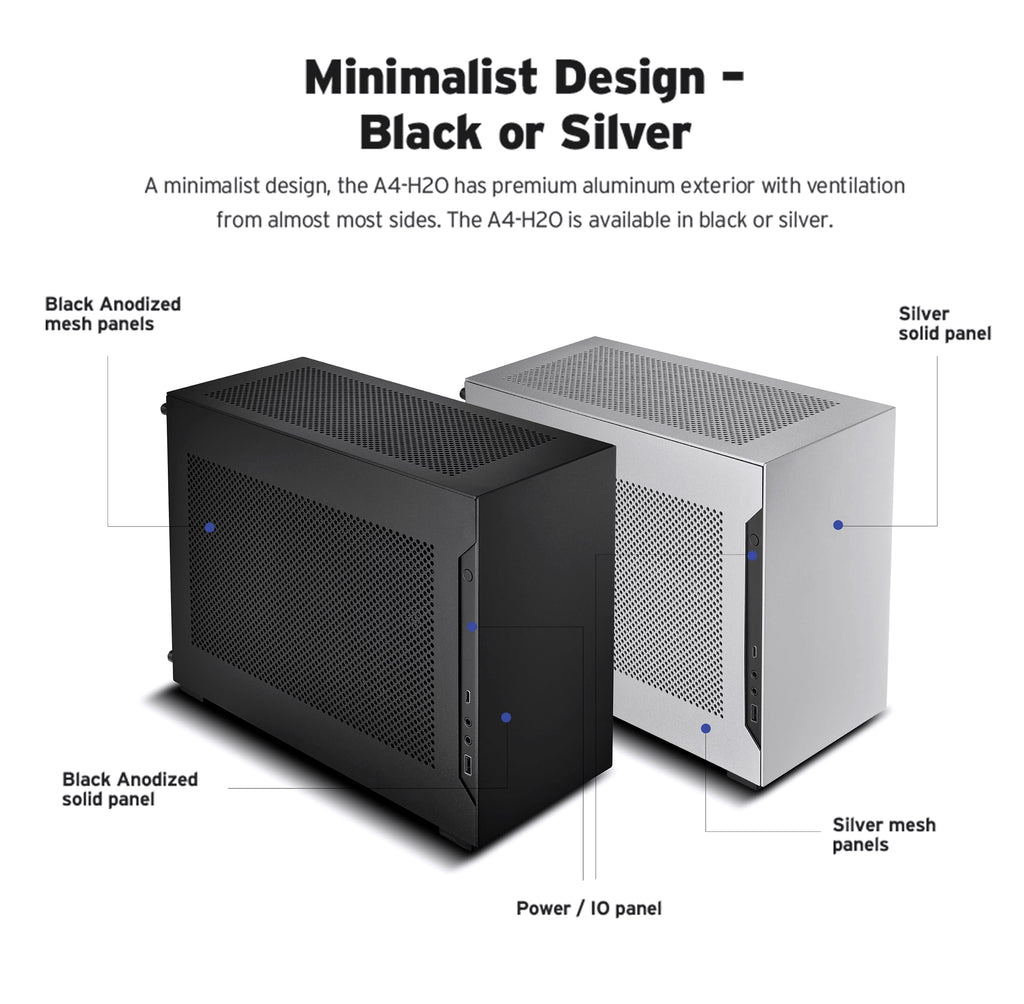 Lian Li A4-H2O Mini-ITX PC Case with 240mm AIO Support